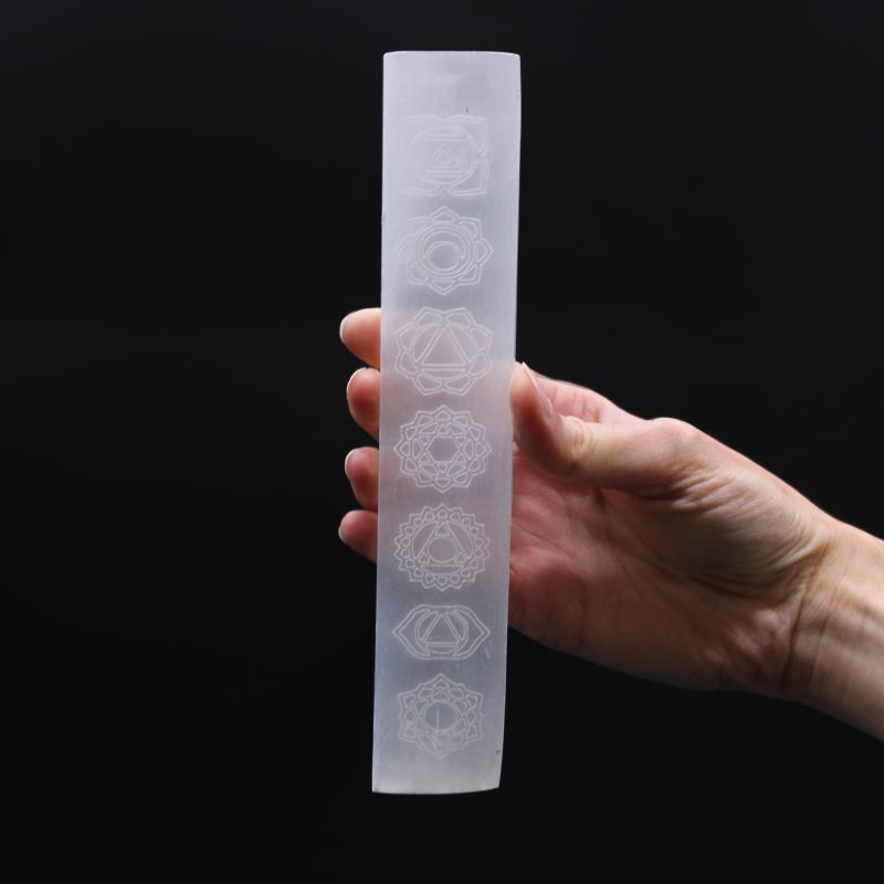 Plaque de Sélénite Plate 20cm - Chakra