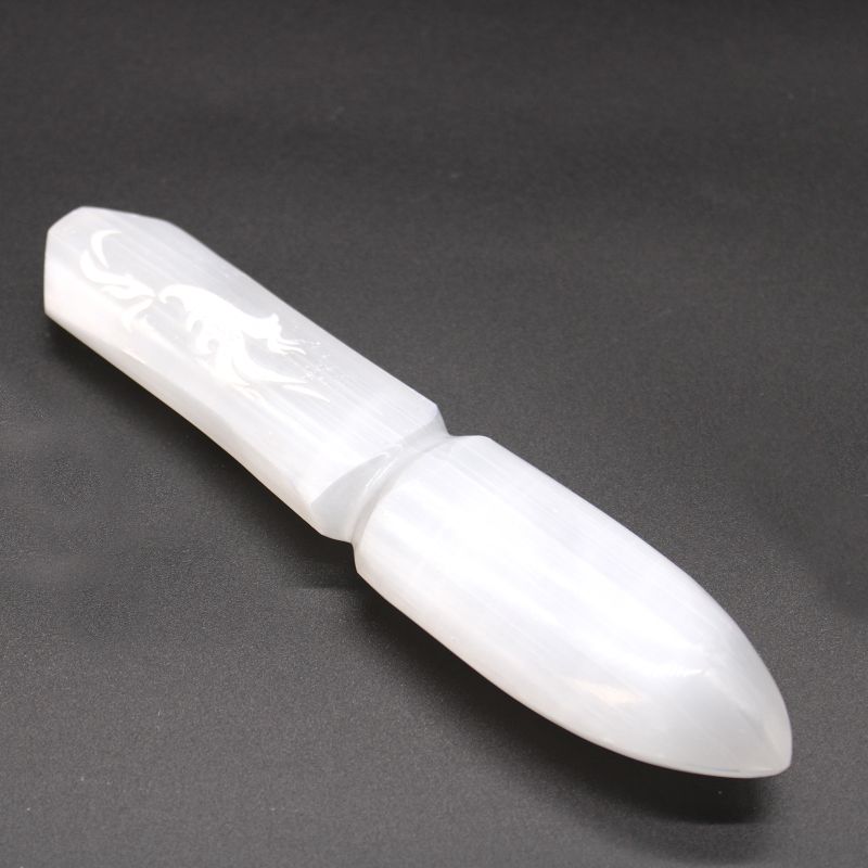 Couteau de Rituel en Sélénite - Lâcher prise sur le passé