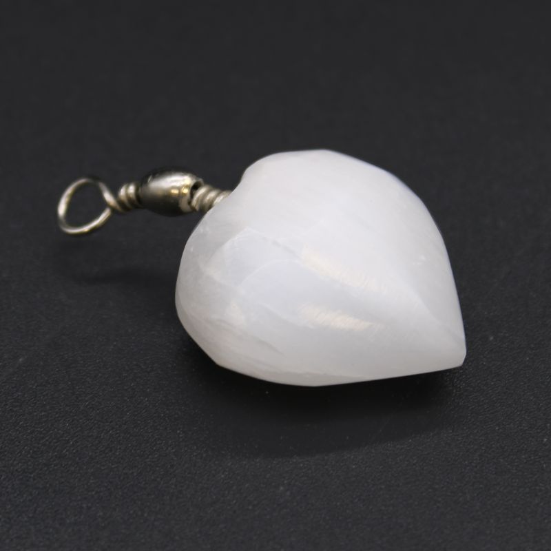 Pendentif en Sélénite - Coeur