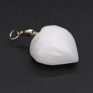 Pendentif en Sélénite - Coeur