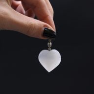 Pendentif en Sélénite - Coeur