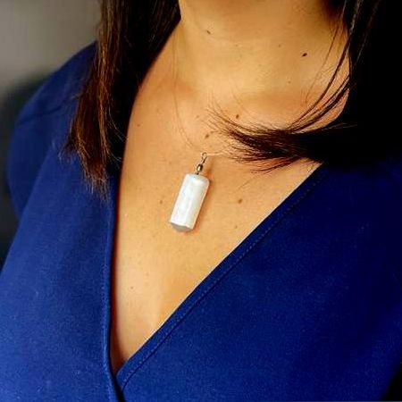 Pendentif en Sélénite - Oblix