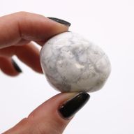Grandes pierres africaines roulées - Howlite blanche - Magnésite