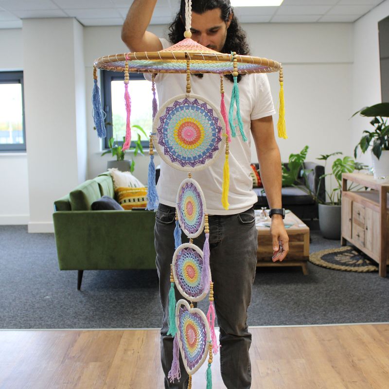 Extra Grand Drama Attrape-Rêves - Arc-en-ciel Pastel