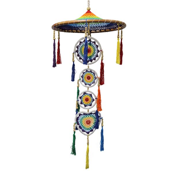 Grand Attrape-Rêves Drama - Arc-en-ciel Vif
