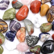 Pierres roulées d'Afrique moyennes - Agate grise - Botswana