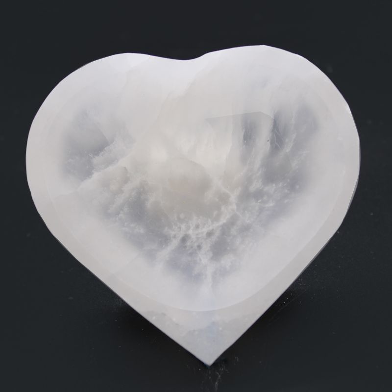 Bol Coeur en Sélénite - 10cm