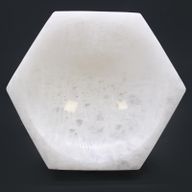 Bol hexagonal en sélénite - 15 cm