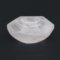 Bol hexagonal en sélénite - 10 cm