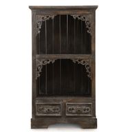Meuble de Salle de Bain en Bois d'Albasia - Gris Délavé