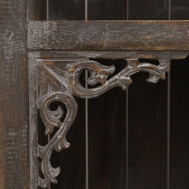 Meuble de Salle de Bain en Bois d'Albasia - Gris Délavé