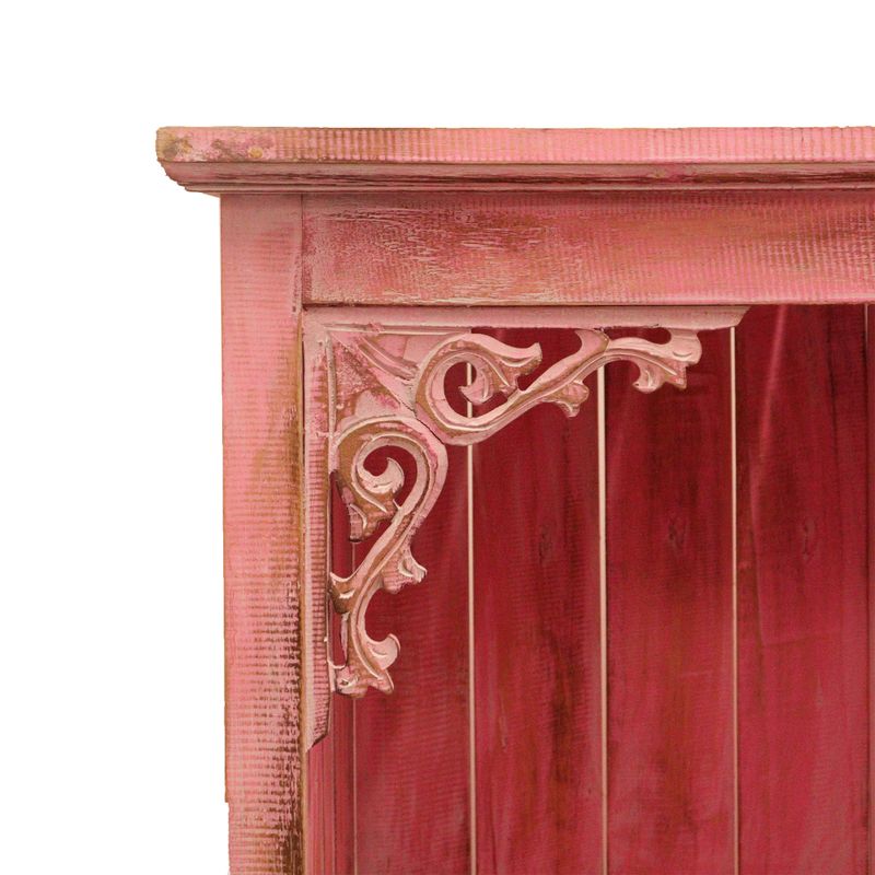 Meuble de Salle de Bain en Bois d'Albasia - Rose délavé