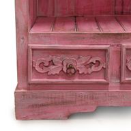 Meuble de Salle de Bain en Bois d'Albasia - Rose délavé