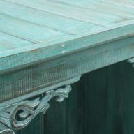Meuble de Salle de Bain en Bois d'Albasia - Turquoise Délavé