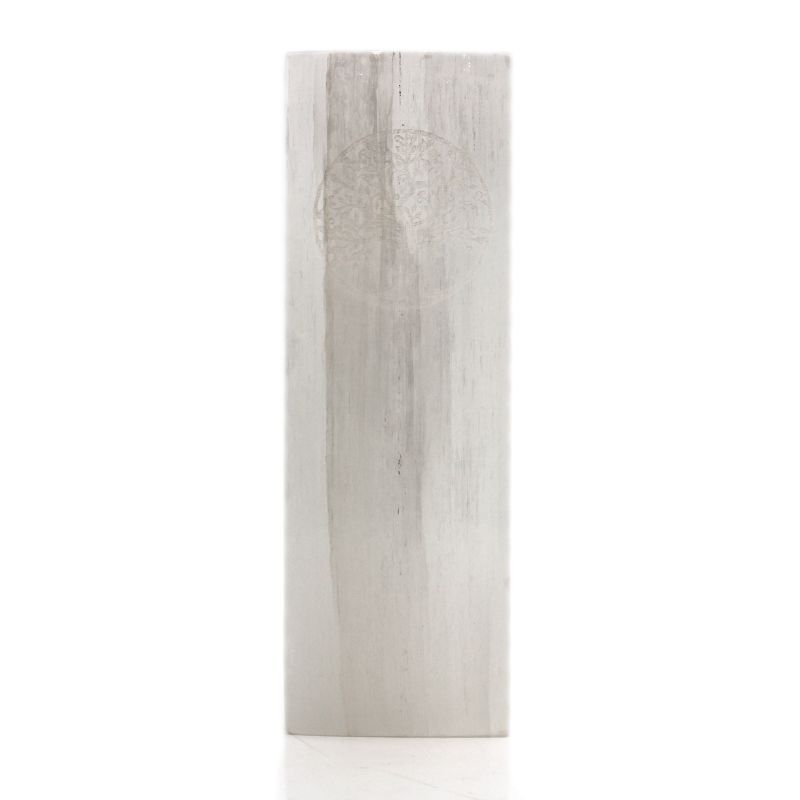 Lampe Bloc Sélénite 25cm - Arbre
