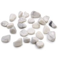 Petites pierres roulées africaines - Howlite blanche - Magnésite