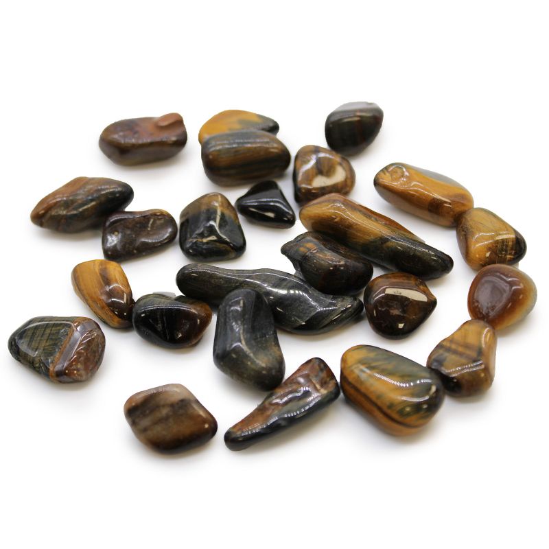 Petites pierres africaines - Oeil de Tigre - Panachées