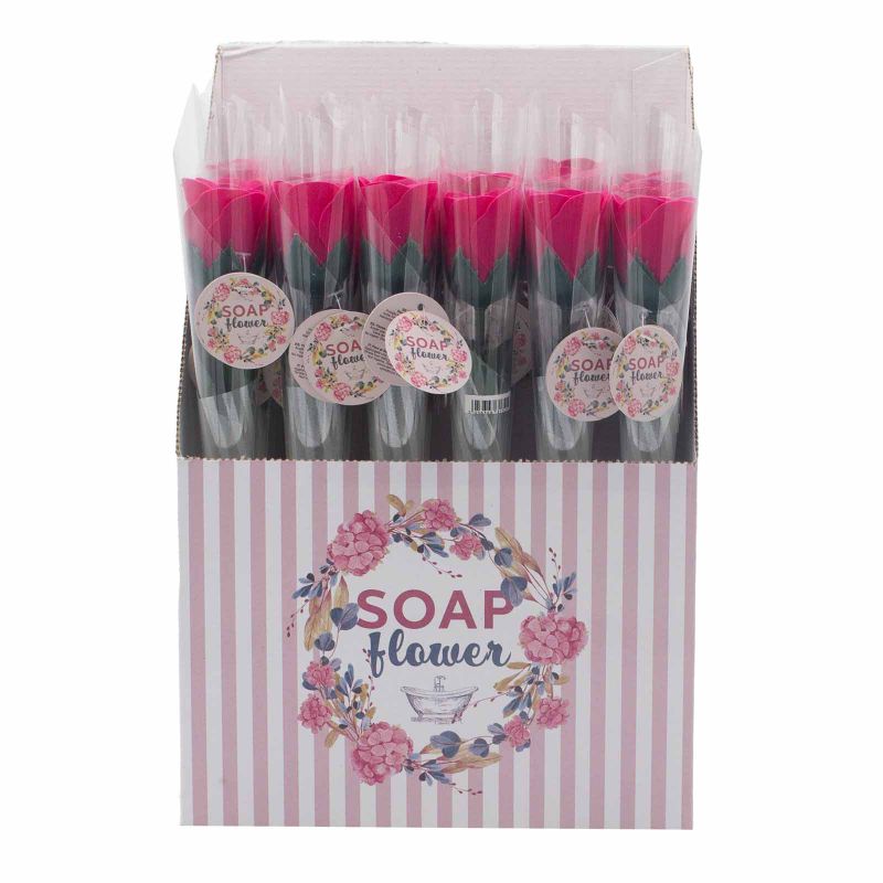 Fleurs Uniques et Présentoir - Petites Roses Roses