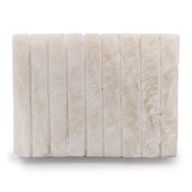 Porte-Savon Strié en Onyx Blanc