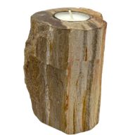 Bougeoir en Bois Pétrifié - 1 Bougie - Haut