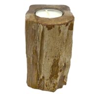 Bougeoir en Bois Pétrifié - 1 Bougie - Haut