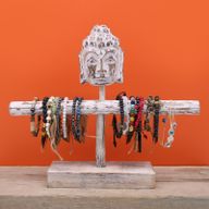 Support Bouddha à une Branche - Blanchi