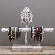 Support Bouddha à une Branche - Blanchi