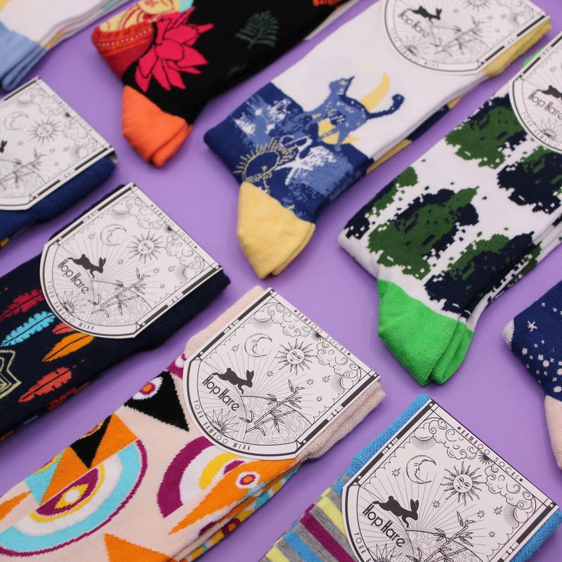 Chaussettes Bambou Hop Hare   - Ying Yang