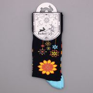 Chaussettes Bambou Hop Hare - Mandala Fleurs