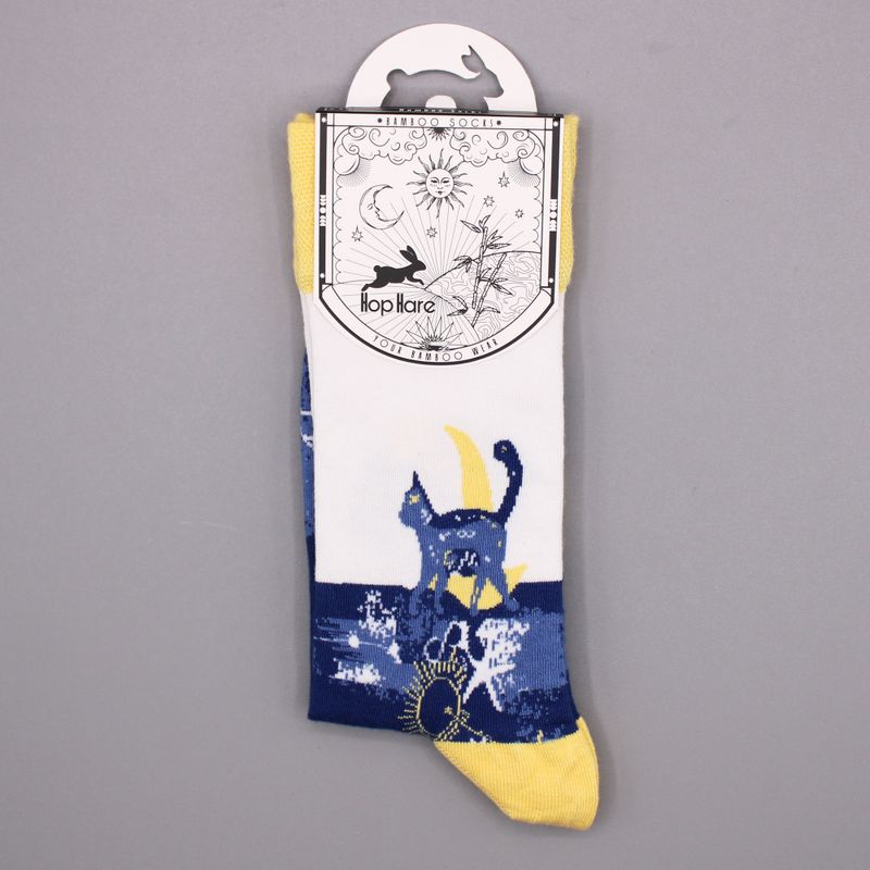 Chaussettes Bambou Hop Hare - Chat de Minuit