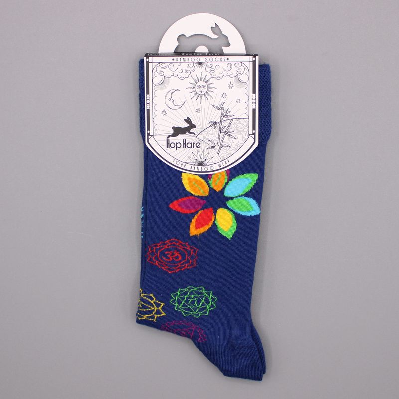 Chaussettes Bambou Hop Hare   - Chakra Arc-en-ciel