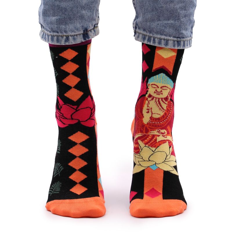Chaussettes Bambou Hop Hare - Bouddha Rose & Lotus