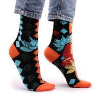 Chaussettes en Bambou Hop Hare - Bouddha Bleu & Lotus