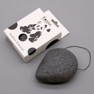 Éponge Konjac Goutte - Charbon de Bambou - Anti-bactérienne