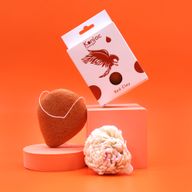 Éponge Konjac Goutte - Argile Rouge - Rajeunissante