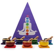 Coffret cadeau bol chantant pyramide des chakras