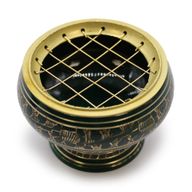 Grand brûleur à charbon pour encens Chakra – Cœur