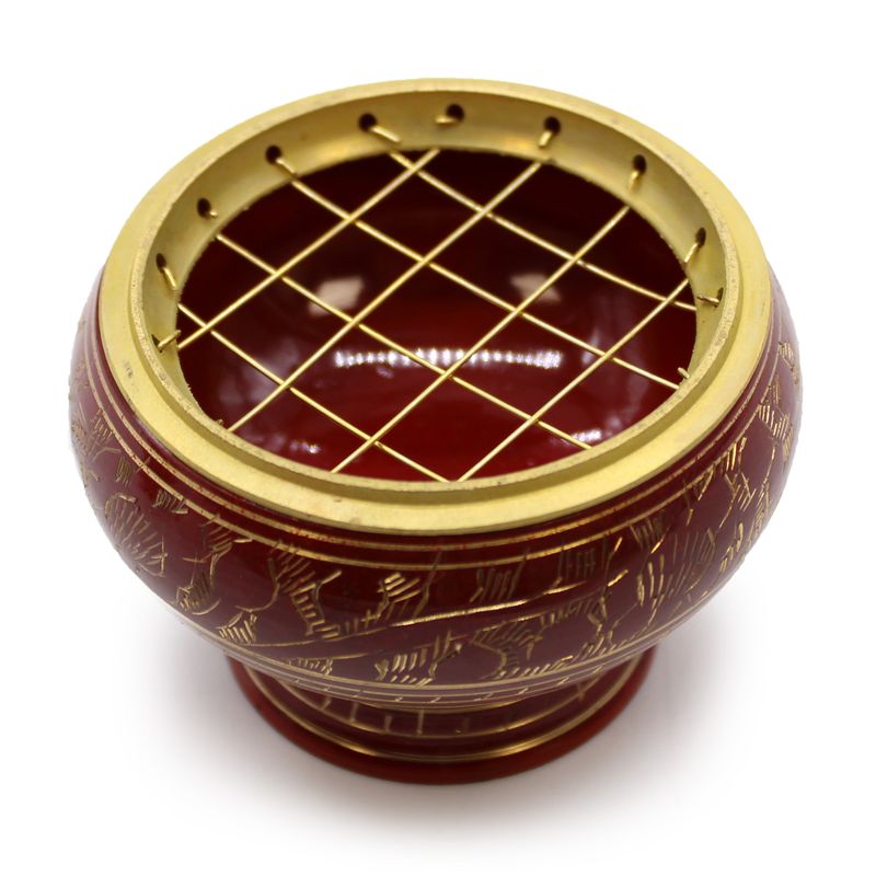Grand brûleur à charbon pour encens Chakra – Racine