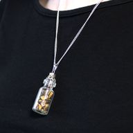 Collier de pierres précieuses en bouteille - Oeil de Tigre
