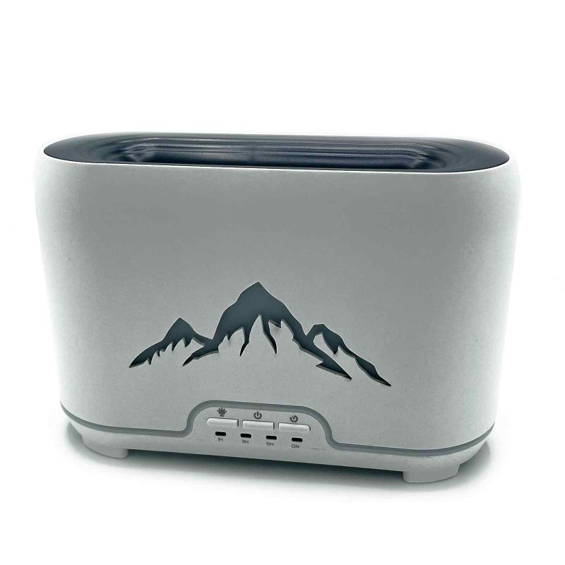 Diffuseur d'Arômes Himalaya - USB-C - Télécommande - Effet Flamme