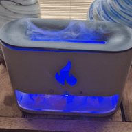 Diffuseur d'arômes Blaze - Compartiment à sel de l'Himalaya - USB-C - Effet flamme (sel inclus)