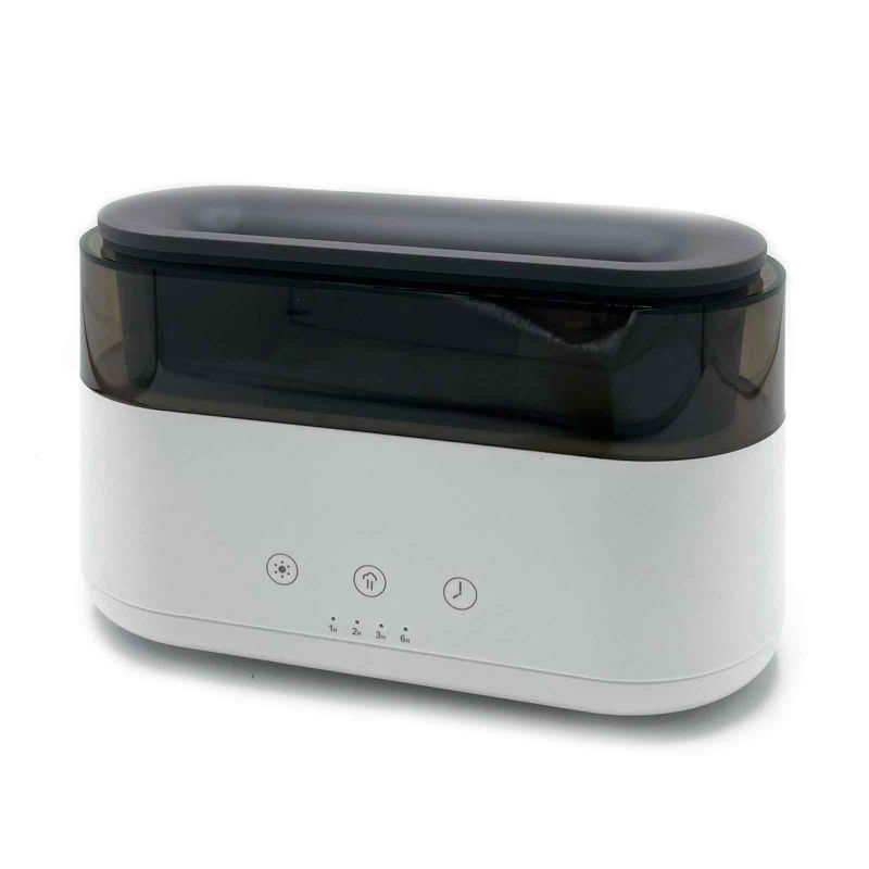 Diffuseur d'Arôme Moderne - Horloge Led - USB-C - Effet Flamme