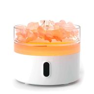 Diffuseur d'arômes Sel de l'Himalaya - Veilleuse - USB-C - Effet Flamme (Sel inclus)