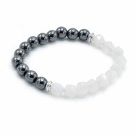 Bracelet en Gemme à Facette - Quartz Rose Magnétique