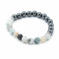 Bracelet en Gemme à Facette - Jade de Montagne Magnétique
