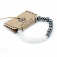 Bracelet en Gemme à Facette - Quartz de Roche Magnétique