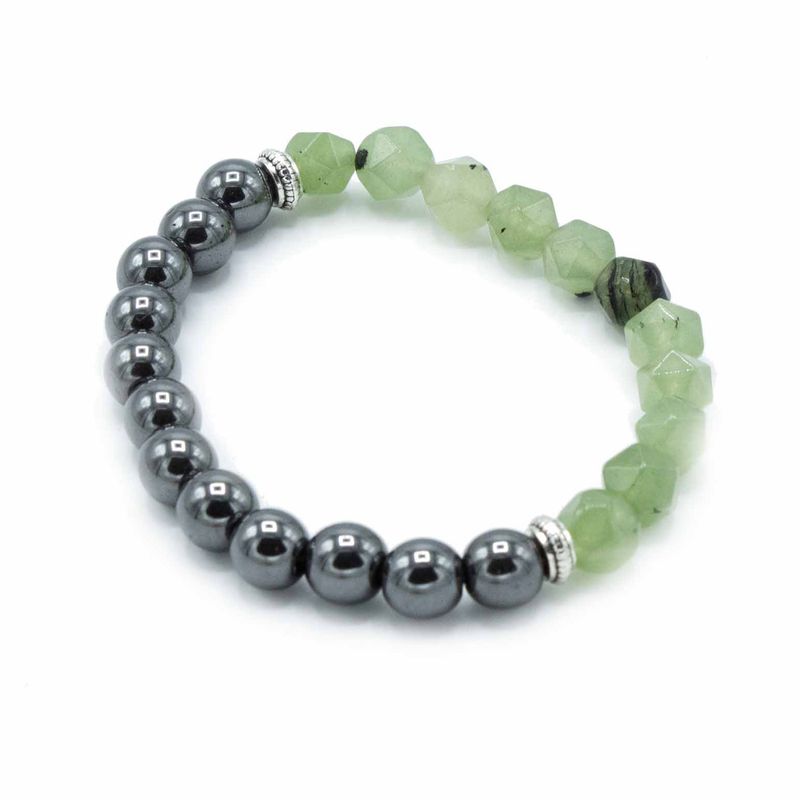 Bracelet en Gemme à Facette - Jade Magnétique