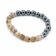 Bracelet en Gemme à Facette - Tableau Magnétique Jaspe