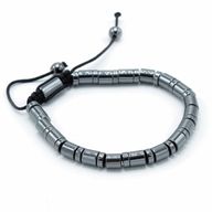 Bracelet Shamballa Hématite Magnétique -  Cylindres et Cercles