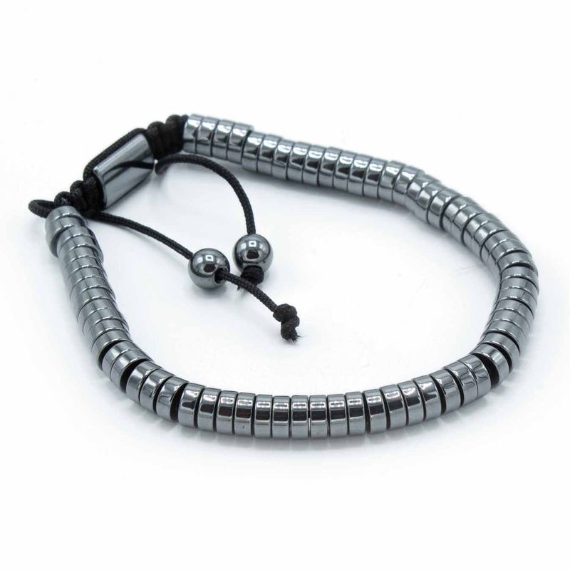 Bracelet Shamballa Hématite Magnétique -  Cercles